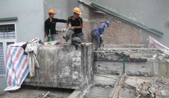 Dịch vụ phá dỡ thu dọn công trường nhà dân